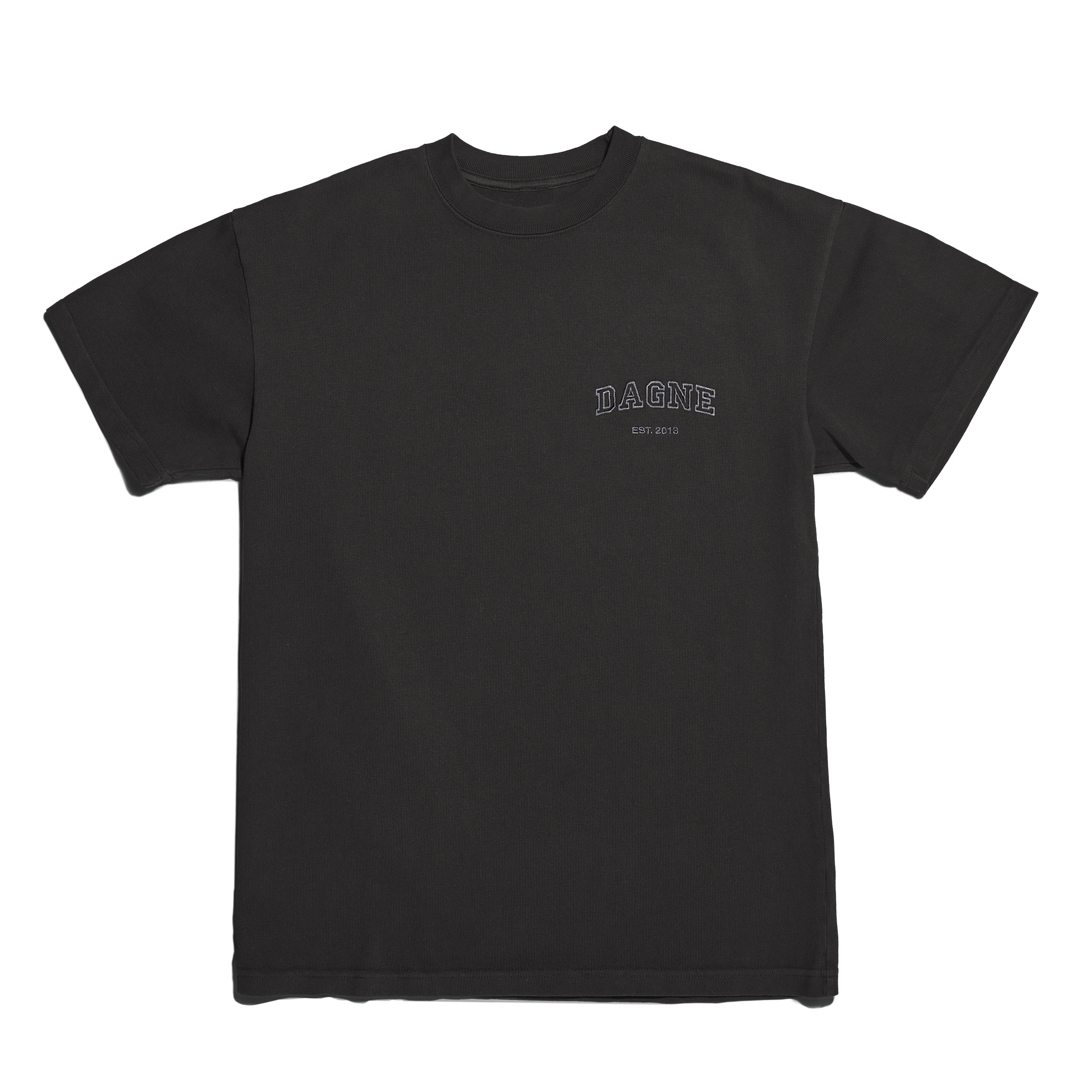 Varsity Logo T-shirt in Onyx, Medium