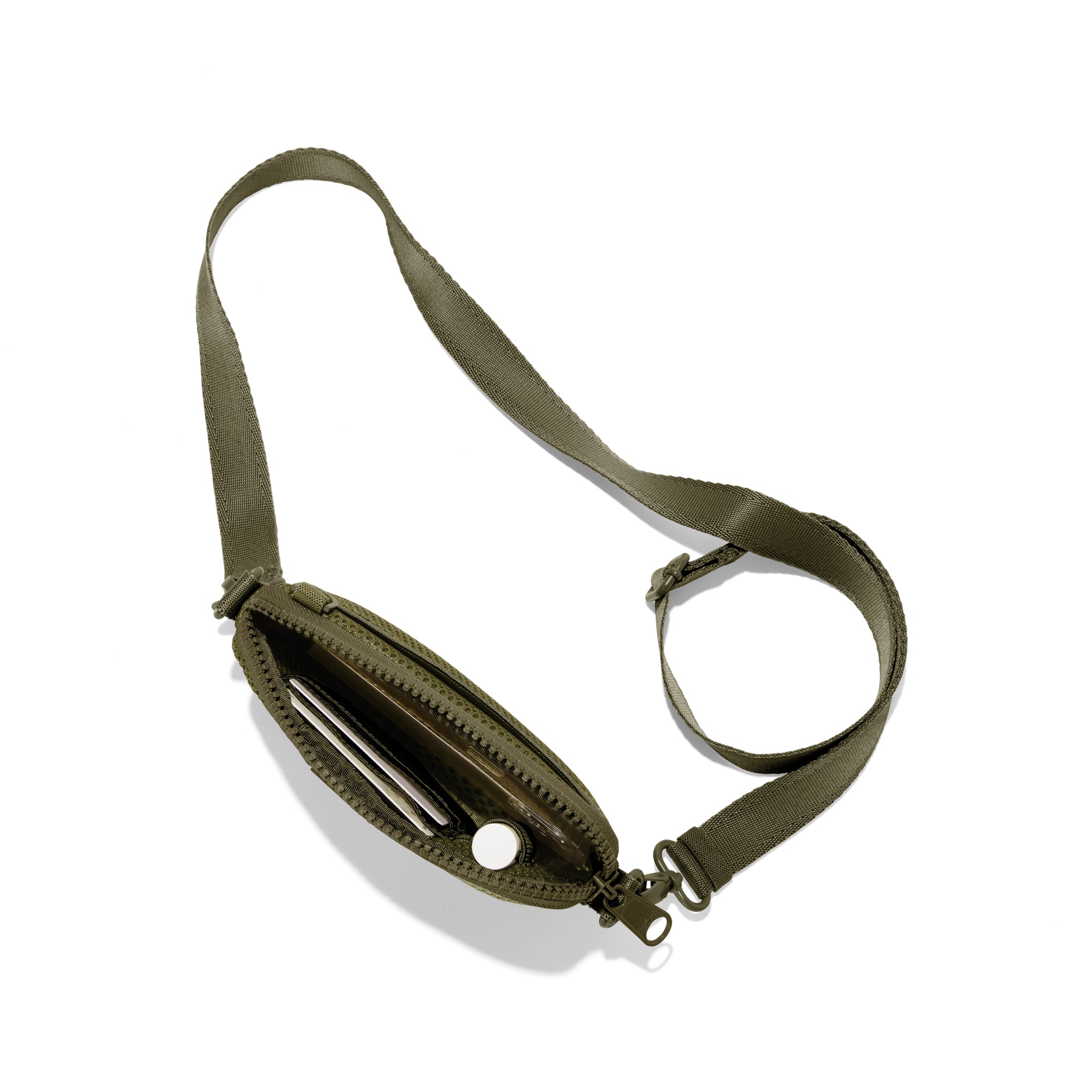 Mara Phone Sling in Dark Moss Air Mesh - Image 6