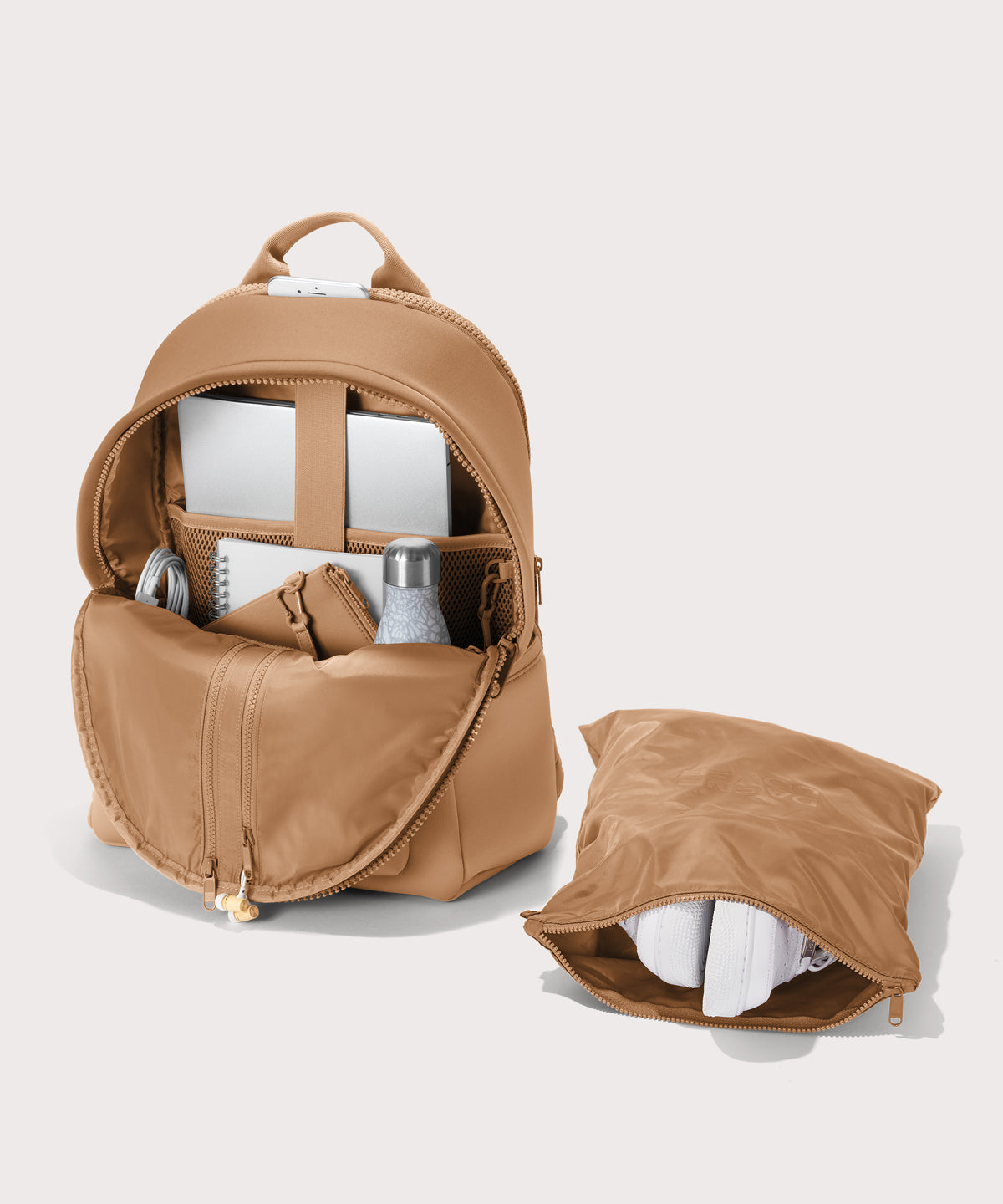 Dakota Backpack in Camel, Large - Image 2