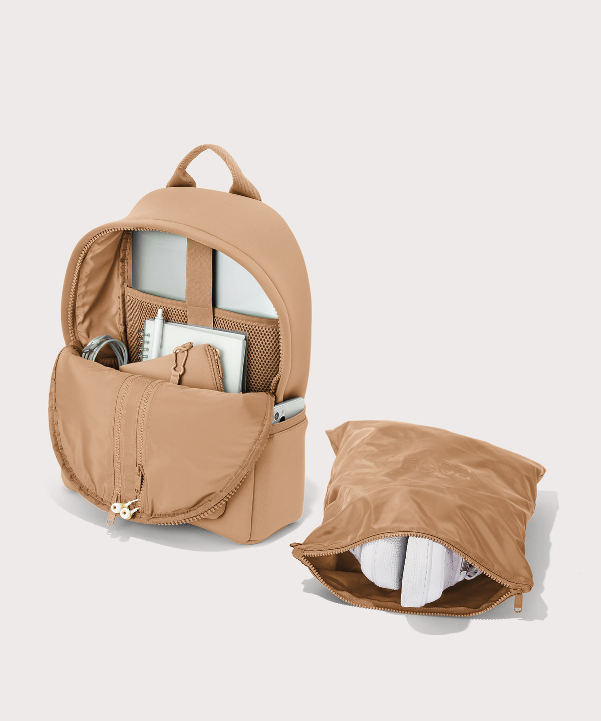 Dakota Backpack in Camel, Medium - Image 2