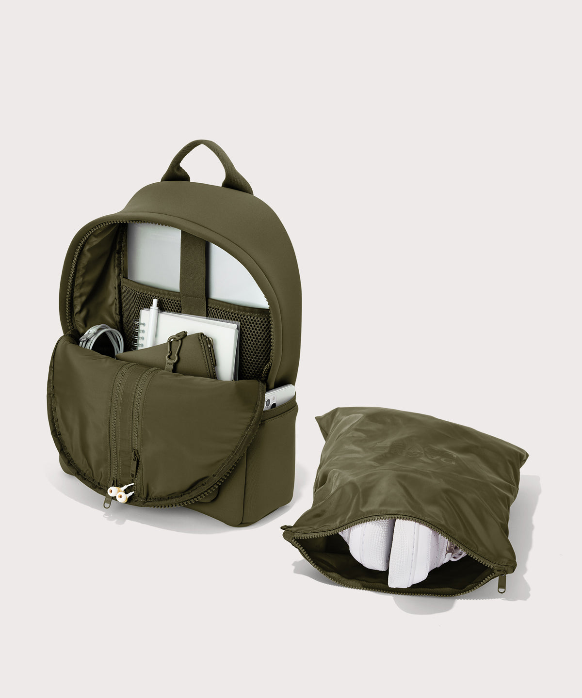 Dakota Backpack in Dark Moss, Medium - Image 2