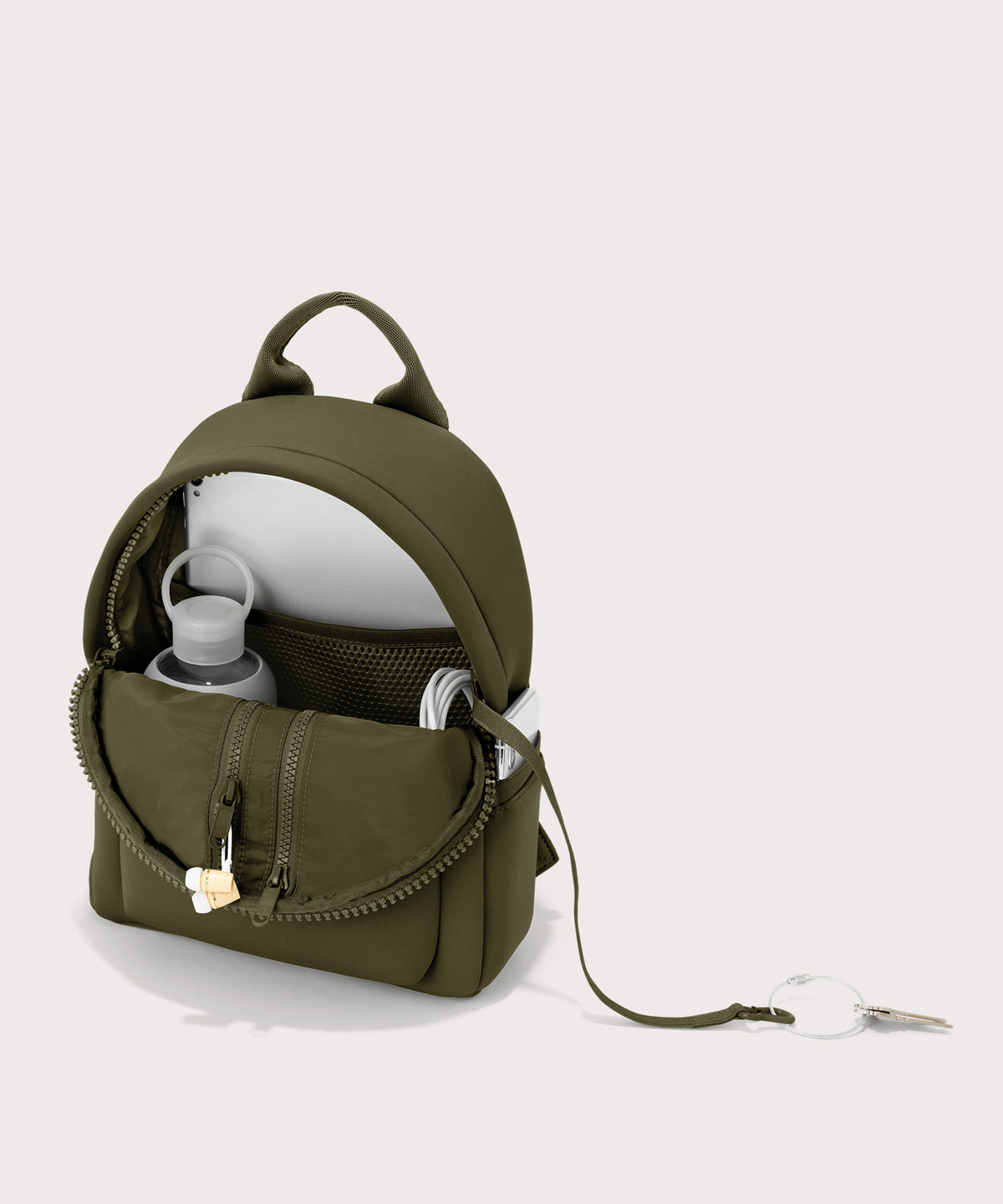 Dakota Backpack in Dark Moss, Small - Image 2