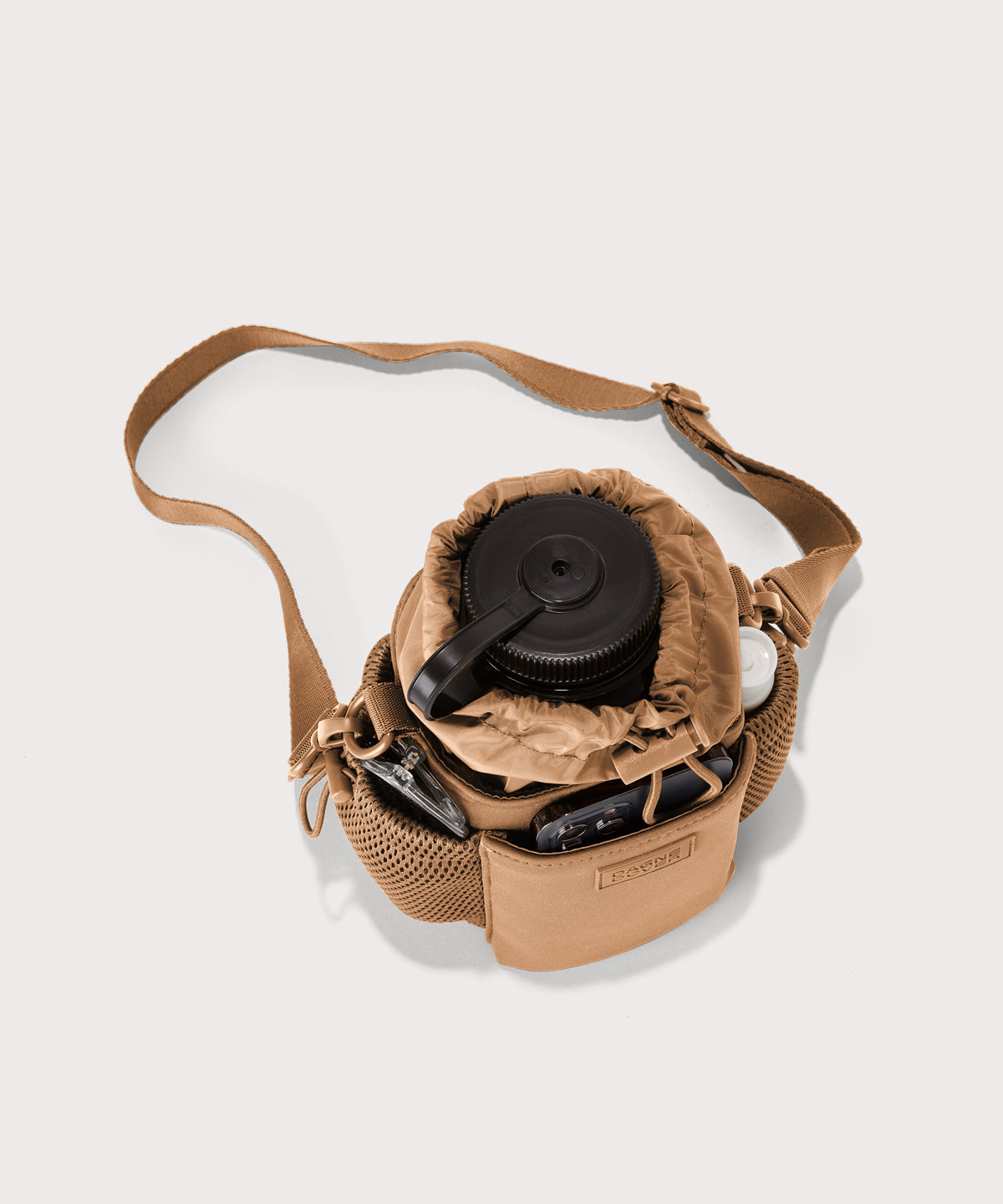 Sloan Water Bottle Sling in Camel - Image 2