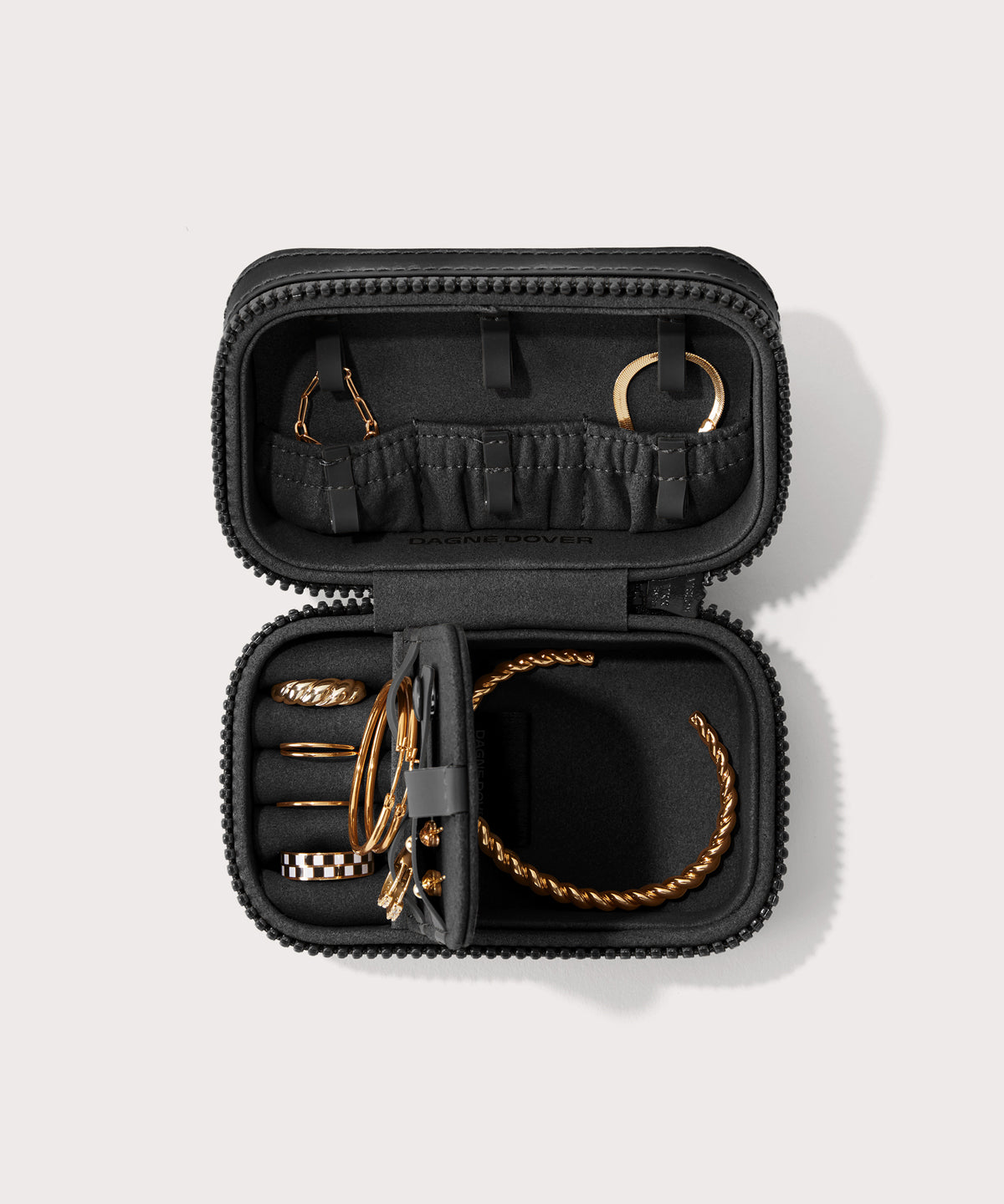 Frankie Jewelry Case in Onyx, Small - Image 3