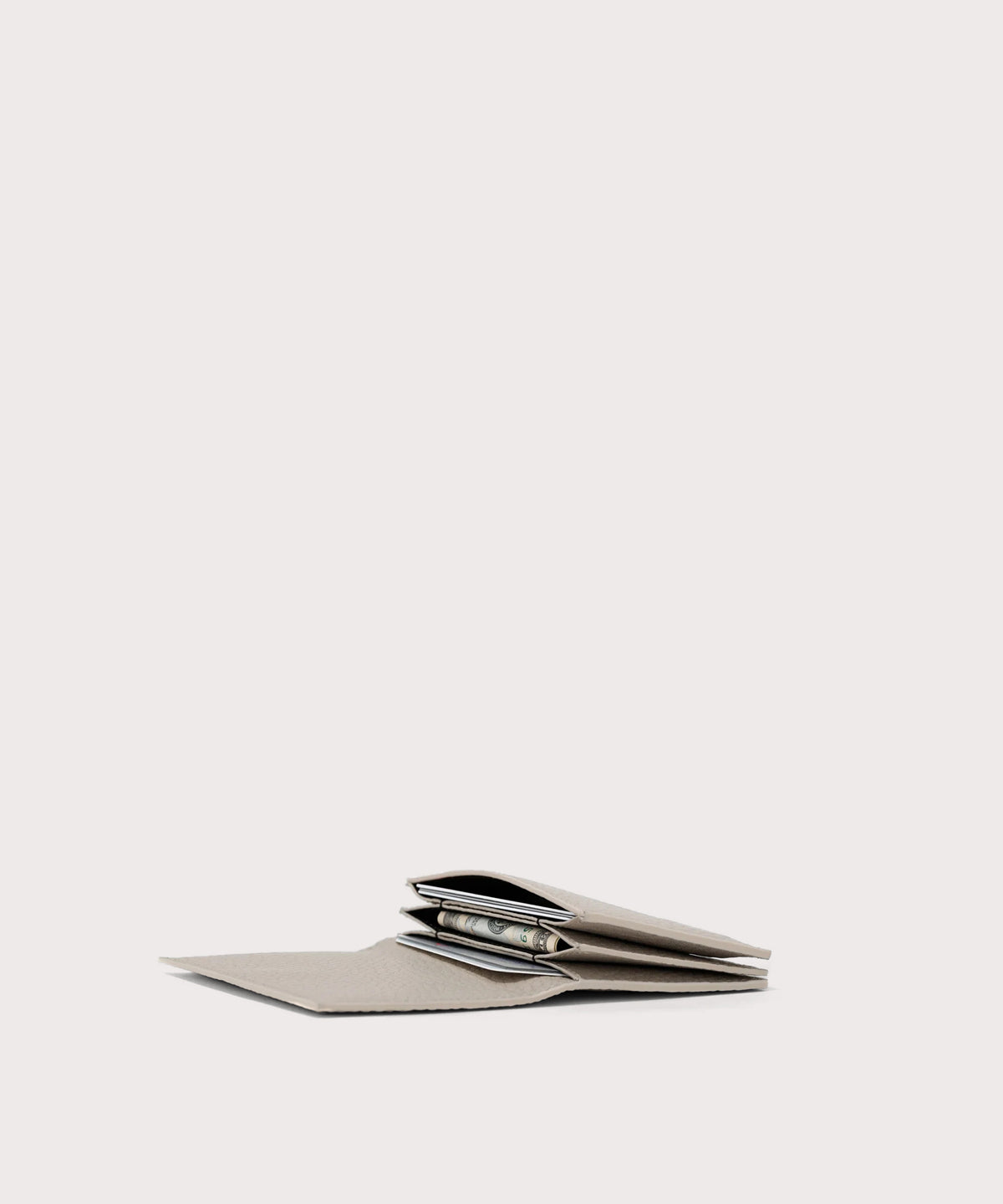 Accordion Card Case in Bone - Image 2