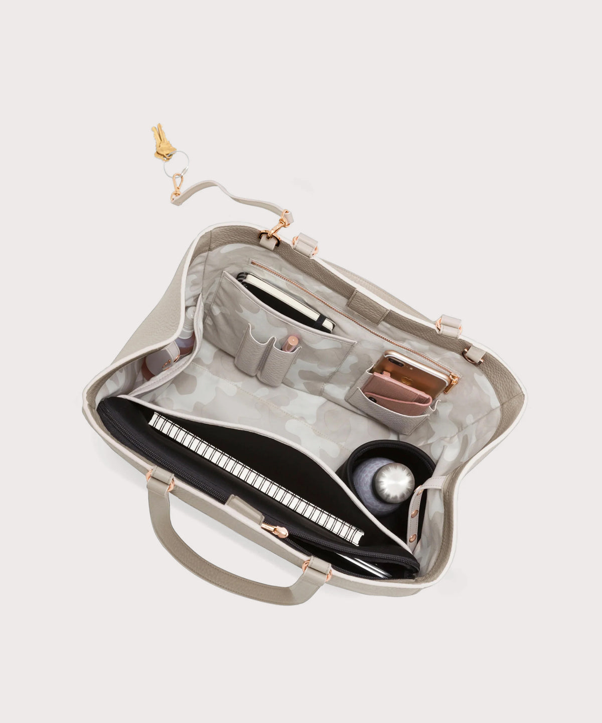 Allyn Tote in Bone, Large - Image 2