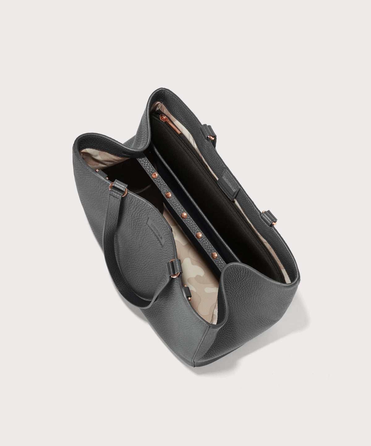 Allyn Tote in Graphite, Large - Image 6