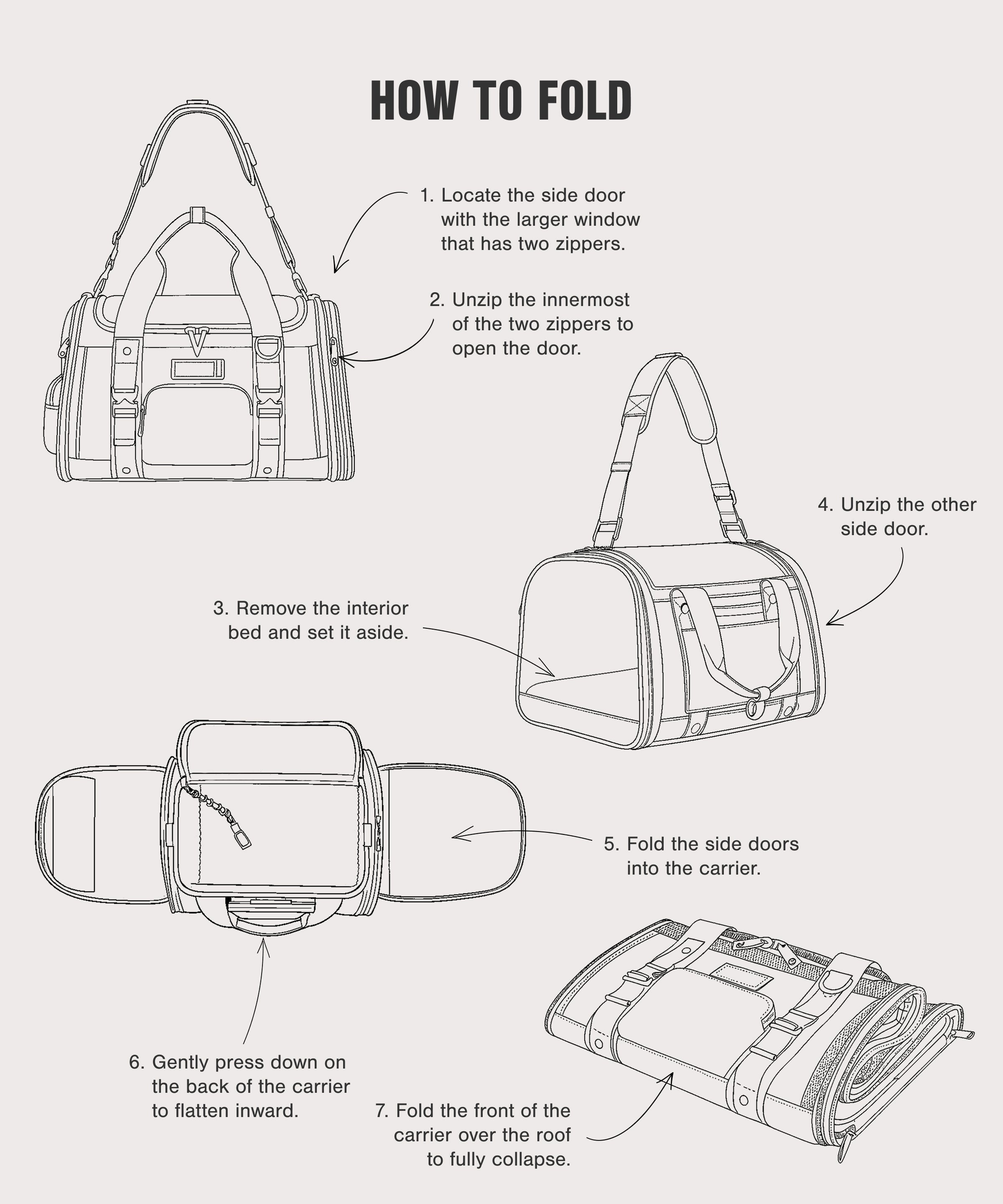 Kyoto Pet Carrier in Dark Moss, Large - Image 8