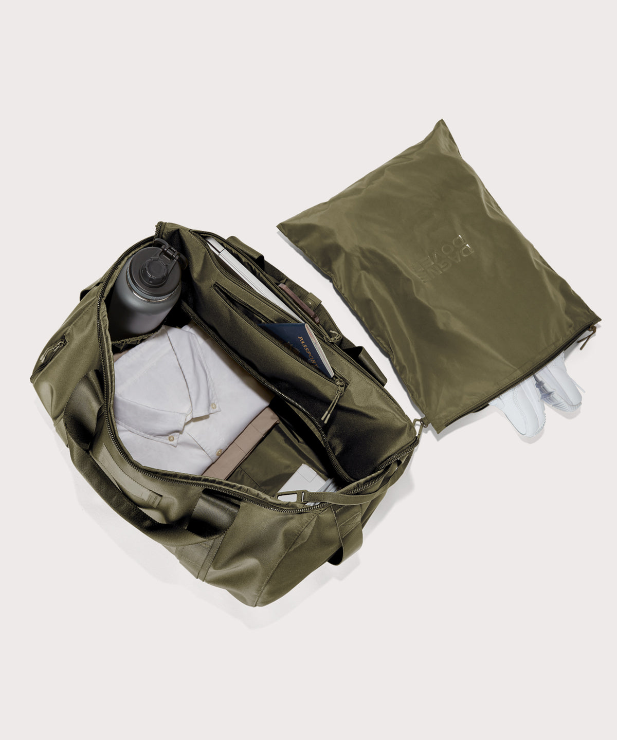 Denver Convertible Duffle in Dark Moss, Large - Image 2