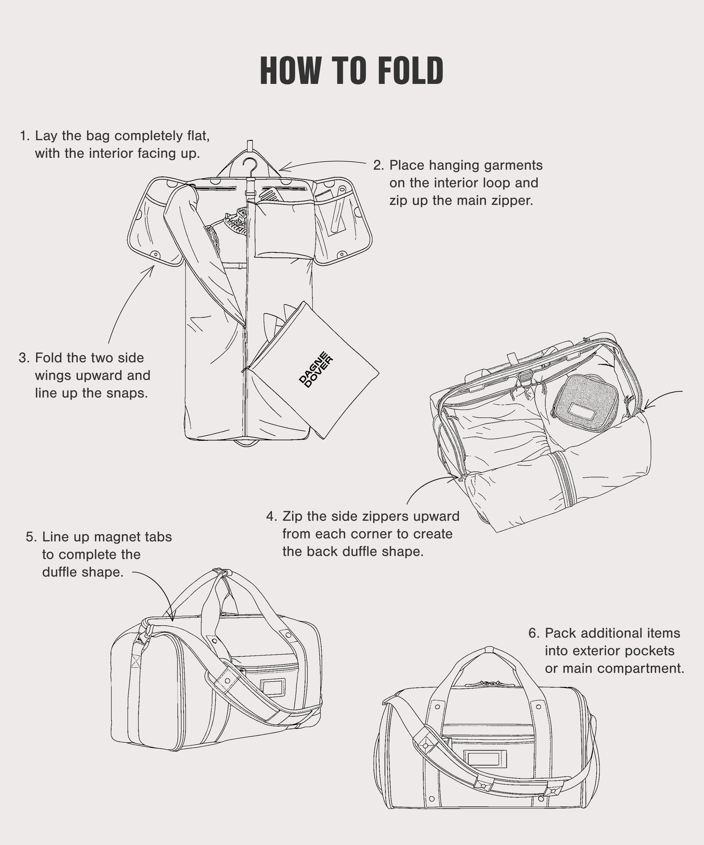 Monaco Garment Duffle in Onyx - Image 8